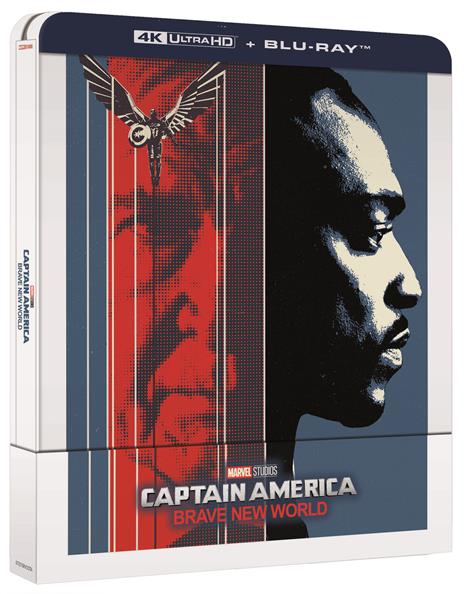 Captain America. Brave New World. Steelbook (Blu-ray + Blu-ray Ultra HD 4K) di Julius Onah - Blu-ray + Blu-ray Ultra HD 4K