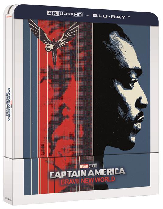 Captain America. Brave New World. Steelbook (Blu-ray + Blu-ray Ultra HD 4K) di Julius Onah - Blu-ray + Blu-ray Ultra HD 4K