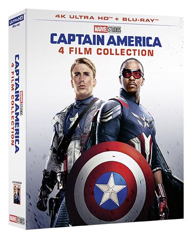 Captain America. 4 Film Collection (4 Blu-ray + Blu-ray Ultra HD 4K) di Joe Johnston,Anthony Russo,Joe Russo,Julius Onah