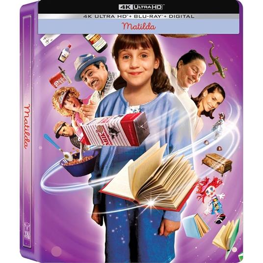 Matilda 6 Mitica. Steelbook (Blu-ray + Blu-ray Ultra HD 4K) di Danny DeVito - Blu-ray + Blu-ray Ultra HD 4K
