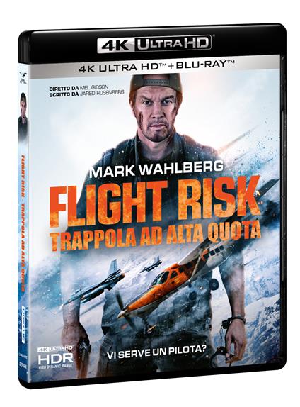 Flight Risk. Trappola Ad Alta Quota. 4K (Bd 4K + Bd Hd) di Mel Gibson - Blu-ray + Blu-ray Ultra HD 4K