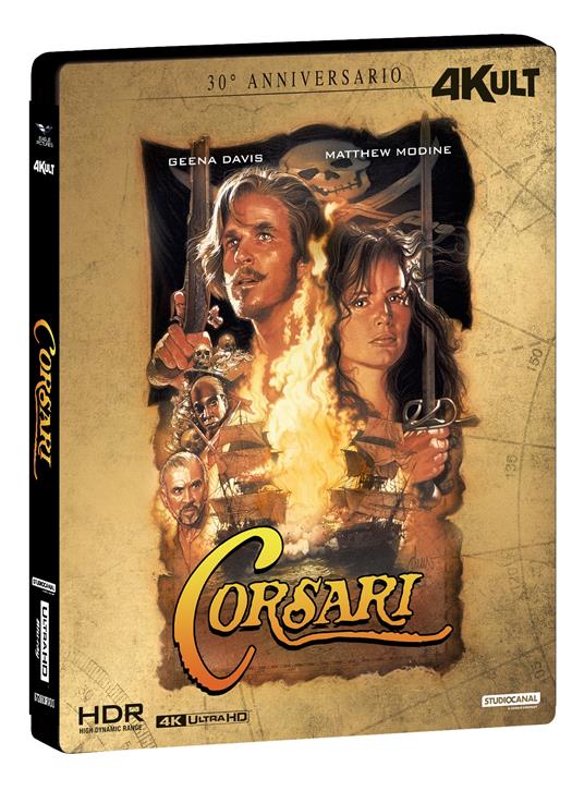 Corsari. 30° Anniversario. 4Kult (Blu-ray 4K + Blu-ray Hd) di Renny Harlin - Blu-ray + Blu-ray Ultra HD 4K