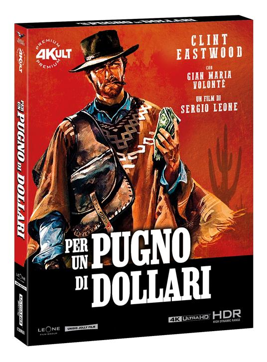 Per Un Pugno Di Dollari. 4Kult (Blu-ray 4K + Blu-ray Hd) Premium Numerata + Poster di Sergio Leone - Blu-ray + Blu-ray Ultra HD 4K
