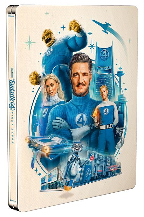 I Fantastici 4 - Gli inizi. Steelbook (Blu-ray + Blu-ray Ultra HD 4K + 5 card) di Matt Shakman - Blu-ray + Blu-ray Ultra HD 4K