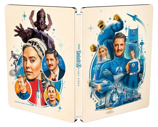 I Fantastici 4 - Gli inizi. Steelbook (Blu-ray + Blu-ray Ultra HD 4K + 5 card) di Matt Shakman - Blu-ray + Blu-ray Ultra HD 4K - 3