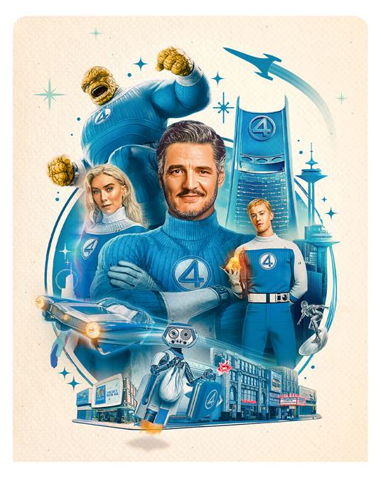I Fantastici 4 - Gli inizi. Steelbook (Blu-ray + Blu-ray Ultra HD 4K + 5 card) di Matt Shakman - Blu-ray + Blu-ray Ultra HD 4K - 4