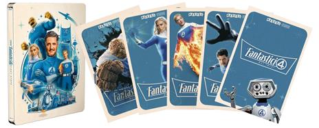 I Fantastici 4 - Gli inizi. Steelbook (Blu-ray + Blu-ray Ultra HD 4K + 5 card) di Matt Shakman - Blu-ray + Blu-ray Ultra HD 4K - 5