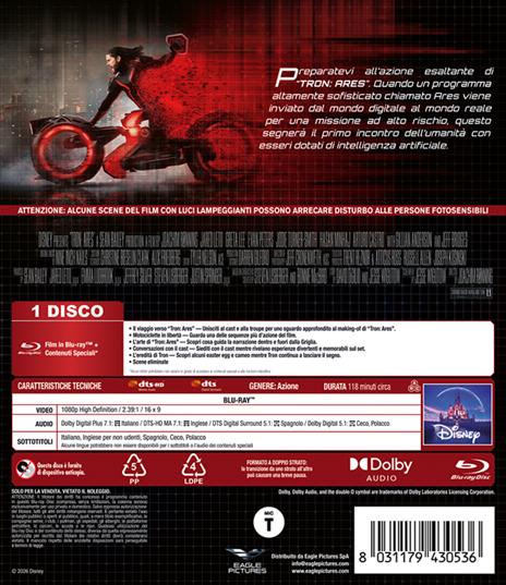 Tron: Ares (Blu-ray) di Joachim Rønning - Blu-ray - 3