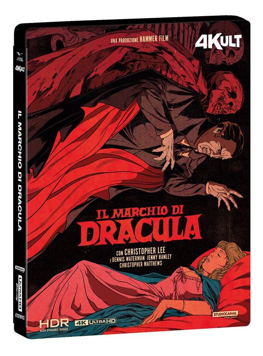 Il marchio di Dracula. 4Kult (Blu-ray + Blu-ray Ultra HD 4K) di Roy Ward Baker - Blu-ray + Blu-ray Ultra HD 4K