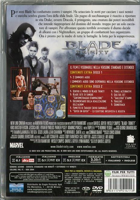 Blade. Trinity (2 DVD) di David S. Goyer - DVD - 2