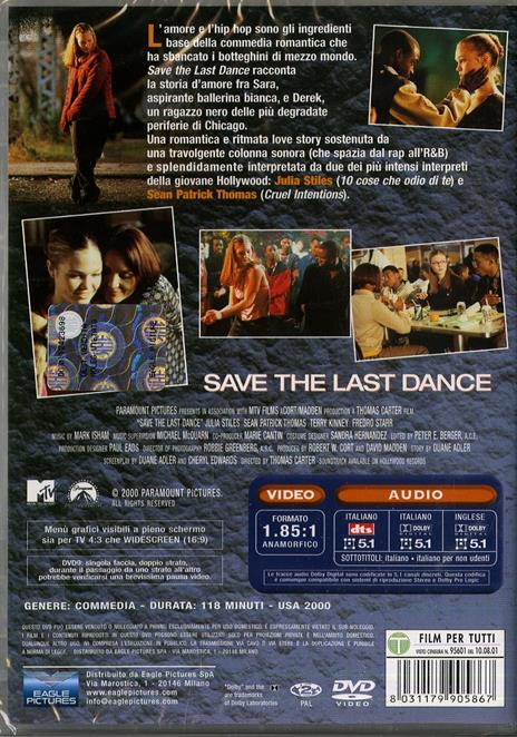 Save The Last Dance di Thomas Carter - DVD - 2