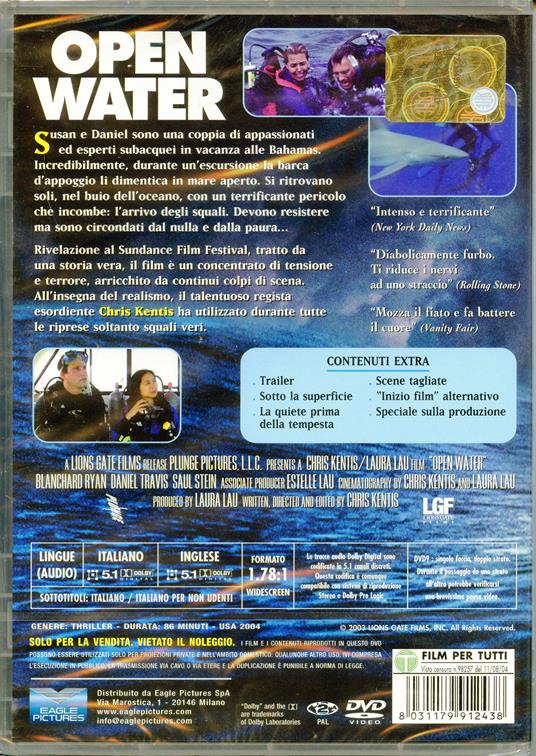 Open Water di Chris Kentis - DVD - 2