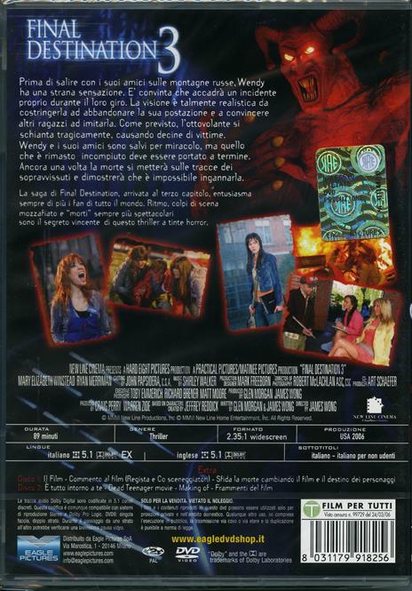 Final Destination 3 di James Wong - DVD - 2