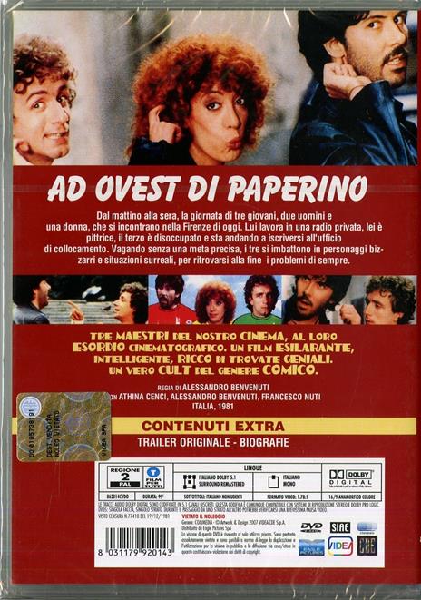 Ad Ovest di Paperino di Alessandro Benvenuti - DVD - 2