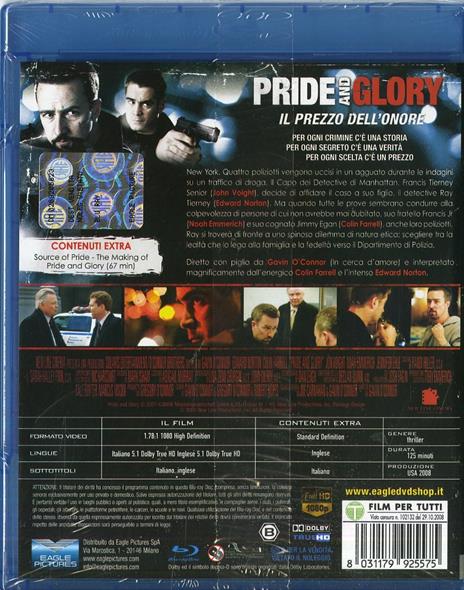 Pride and Glory. Il prezzo dell'onore di Gavin O'Connor - Blu-ray - 2