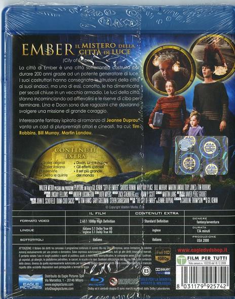 Ember. Il mistero della città di luce di Gil Kenan - Blu-ray - 2