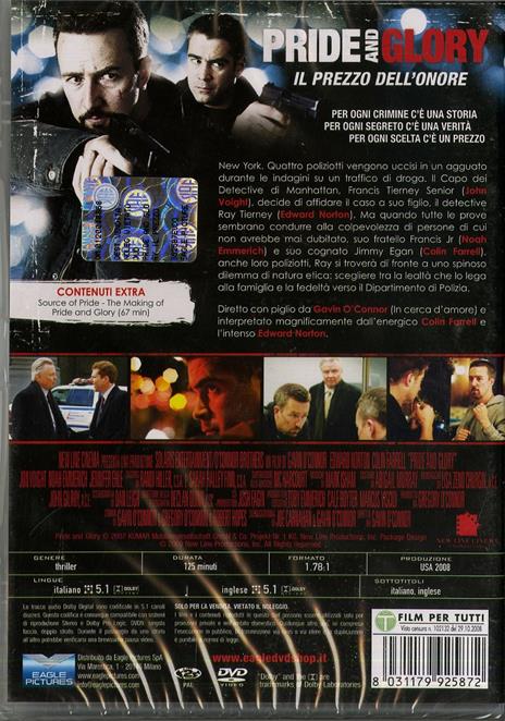 Pride and Glory. Il prezzo dell'onore (DVD) di Gavin O'Conner - DVD - 2