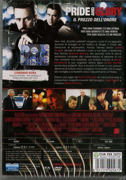 Pride and Glory. Il prezzo dell'onore (DVD) di Gavin O'Conner - DVD - 2