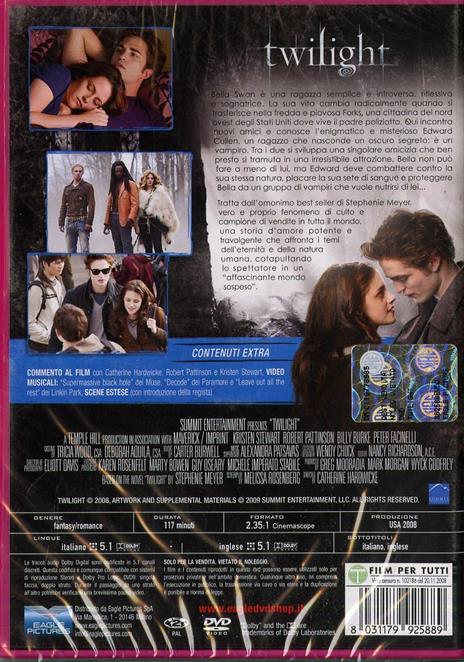 Twilight (1 DVD) di Catherine Hardwicke - DVD - 2