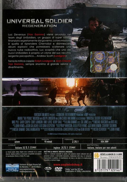 Universal Soldier: Regeneration di John Hyams - DVD - 2