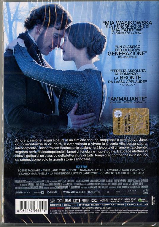 Jane Eyre di Cary Joji Fukunaga - DVD - 2