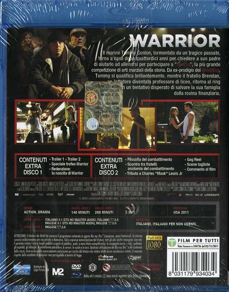 Warrior (DVD + Blu-ray) di Gavin O'Connor - 2