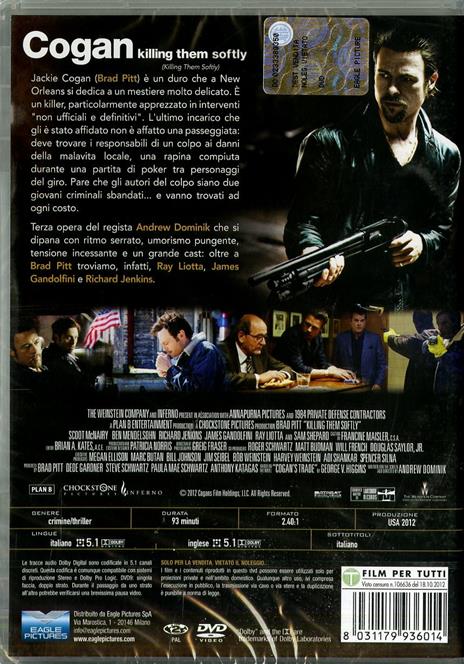 Cogan. Killing Them Softly di Andrew Dominik - DVD - 2