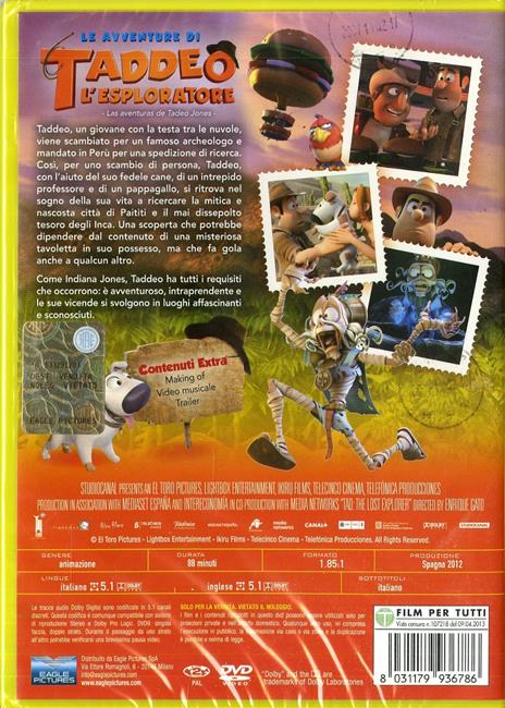 Le avventure di Taddeo l'esploratore di Enrique Gato - DVD - 2