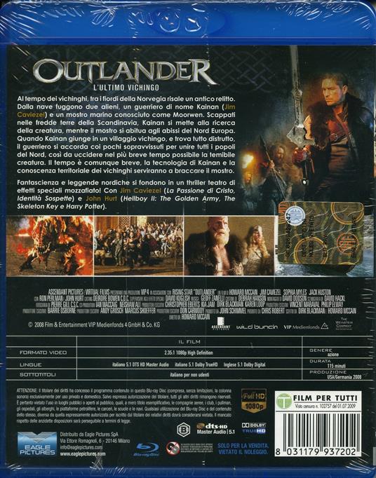 Outlander. L'ultimo vichingo di Howard McCain - Blu-ray - 2