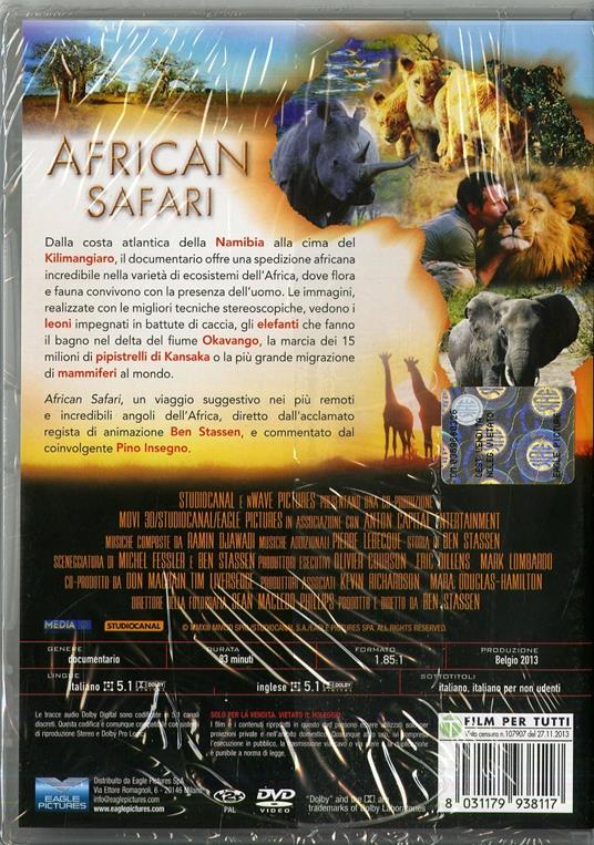African Safari di Ben Stassen - DVD - 2