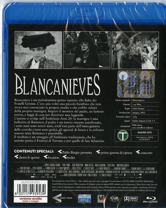 Blancanieves di Pablo Berger - Blu-ray - 2