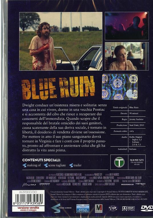 Blue Ruin di Jeremy Saulnier - DVD - 2