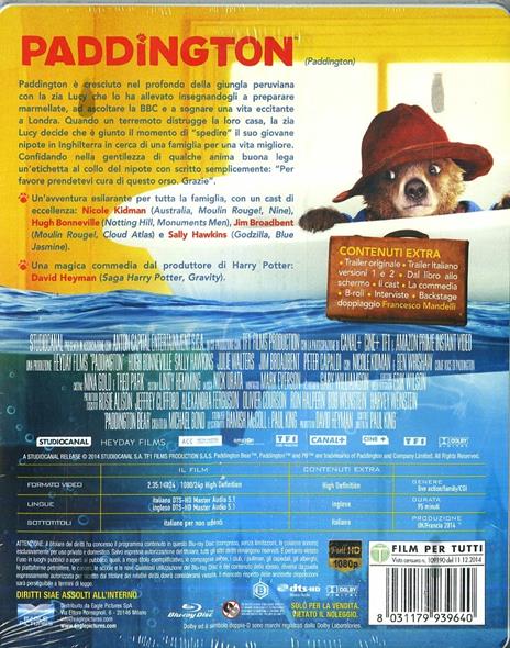 Paddington<span>.</span> Edizione speciale di Paul King - Blu-ray - 2