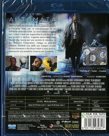 Automata di Gabe Ibáñez - Blu-ray - 2