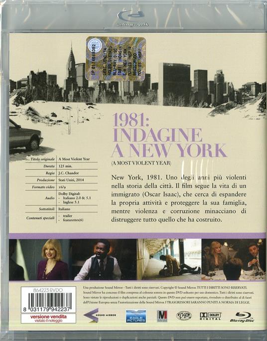 1981: Indagine a New York di J. C. Chandor - Blu-ray - 2