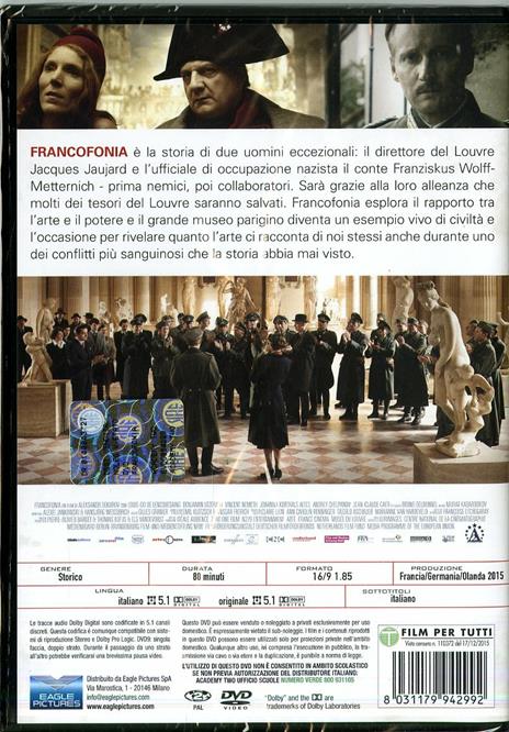 Francofonia di Aleksandr Sokurov - DVD - 2