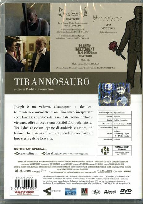 Tirannosauro di Paddy Considine - DVD - 2