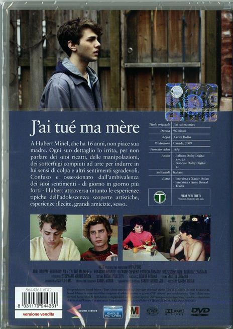 J'ai tué ma mère di Xavier Dolan - DVD - 2