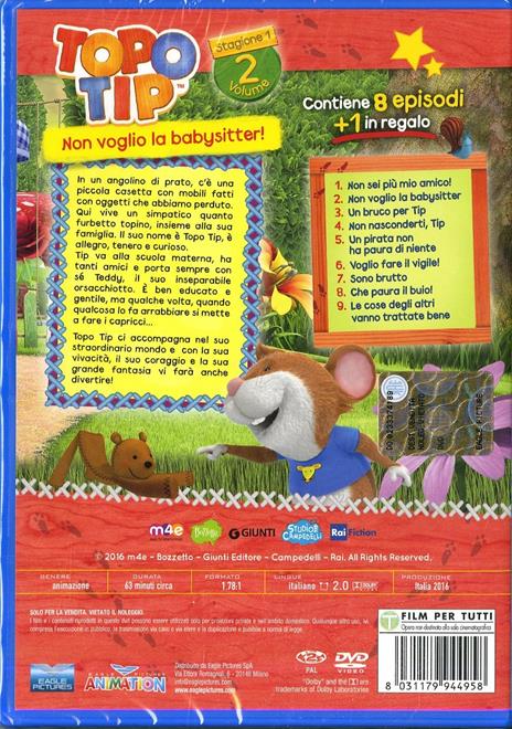 Topo Tip. Stagione 1. Vol. 2. Non voglio la babysitter! - DVD - 2