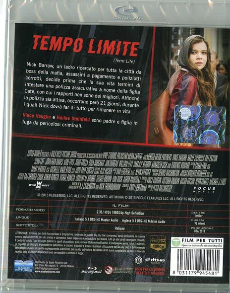 Tempo limite (Blu-ray) di Peter Billingsley - Blu-ray - 2