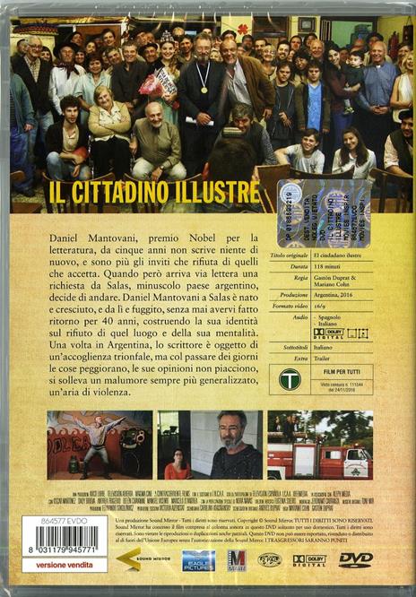 Il cittadino illustre (DVD) di Gastón Duprat,Mariano Cohn - DVD - 2