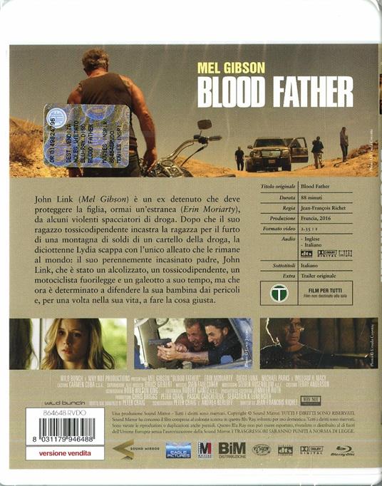 Blood Father (Blu-ray) di Jean-François Richet - Blu-ray - 2