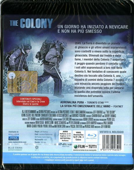 The Colony (Blu-ray) di Jeff Renfroe - Blu-ray - 2