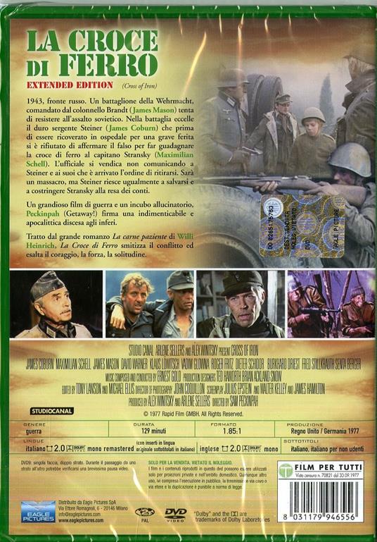 La croce di ferro (DVD) di Sam Peckinpah - DVD - 2