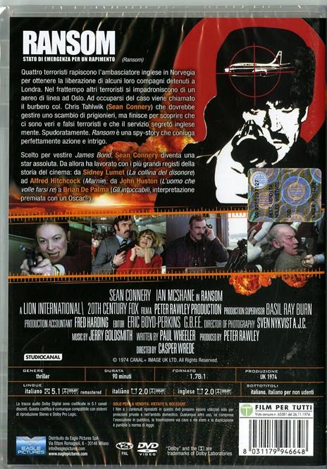 Ransom, stato di emergenza per un rapimento (DVD) di Caspar Wrede - DVD - 2