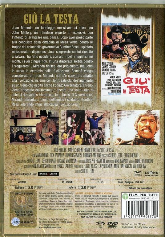Giù la testa (DVD) di Sergio Leone - DVD - 2