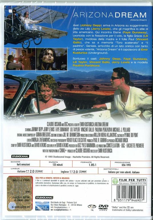 Arizona Dream. Nuova edizione (DVD) di Emir Kusturica - DVD - 2