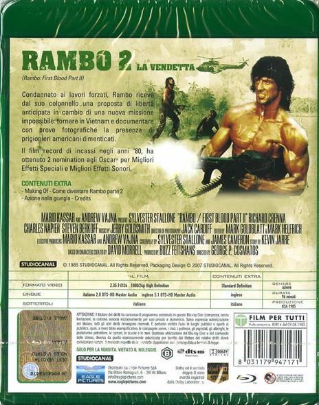 Rambo II. La vendetta (Blu-ray) di George Pan Cosmatos - Blu-ray - 2
