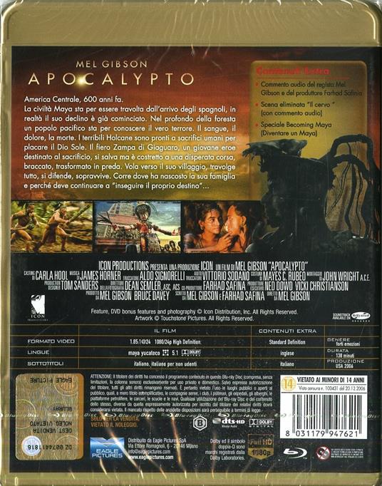 Apocalypto (Blu-ray) di Mel Gibson - Blu-ray - 2