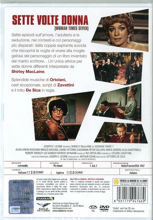 Sette volte donna (DVD) di Vittorio De Sica - DVD - 2